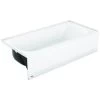 Bootz 011-3365-00/4365 Aloha 011-4365-00 Bathtub, 39 Gal Capacity, 60 In L, 30 In W, 14-1/4 In H, Steel, White, Porcelain-Coated -Hardware store 5456900 1686