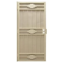 PRECISION 3854AL3068 Security Door 81-3/4" H X 36" W Sedona Almond Steel Powder Coated