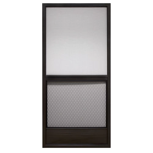 PRECISION 3480BZ3068 Screen Door Extrudaform 79-3/4" H X 35-1/8" W Provencial Bronze Steel Bronze 3 PRECISION 3480BZ3068 Screen Door Extrudaform 79-3/4" H X 35-1/8" W Provencial Bronze Steel Bronze