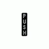 CRL 566VA Vertical Black With Silver Letters "PUSH" Decal 1 CRL 566VA Vertical Black With Silver Letters "PUSH" Decal -Hardware store 566VA 9375