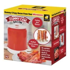 Bulbhead 15915-6 Yummy Can Bacon Plastic Red/White