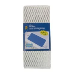 DUCK 393477 Bath Mat Softex 17" L X 36" W White Polypropylene Latex Free White