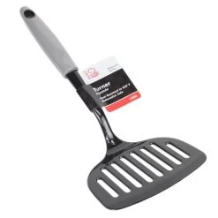 Chef Craft 12006 Jumbo Slotted Turner Black/Gray Nylon Polished