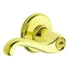 Schlage F170 FLA 605 LH Flair Series Dummy Lever, Zinc, Brass -Hardware store 6174676 cbca