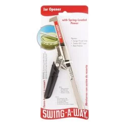 SWING-A-WAY 711BK Jar Opener Black/Silver Steel Black/Silver