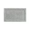 IDesign 17058 Bath Spa Rug 34" L X 21" W Gray Microfiber Polyester Gray -Hardware store 6295489 A.eps High