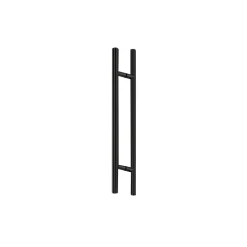 CRL 72LPMBL Matte Black 72" Extra Length Ladder Style Back-to-Back Pull Handle
