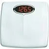 TAYLOR 98564012 Bathroom Scale, 330 Lb Capacity, LED Display, Styrene Housing Material, White, 13-1/2 In OAW, 14 In OAD 2 TAYLOR 98564012 Bathroom Scale, 330 Lb Capacity, LED Display, Styrene Housing Material, White, 13-1/2 In OAW, 14 In OAD -Hardware store 7571219 73ac