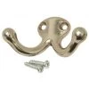IVES 582A14 DOUBLE WARDROBE HOOK, BRIGHT NICKEL 2 IVES 582A14 DOUBLE WARDROBE HOOK, BRIGHT NICKEL -Hardware store 807220 usn