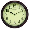 Westclox 73004P Classic Series Clock, Round, Woodgrain Frame, Plastic Clock Face, Analog -Hardware store 8160368 5e1c