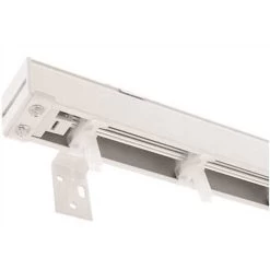 Designer's Touch 1100AL-71'OB White Aluminum Headrail For 3-1/2 In Vertical Blind - 71 In. W