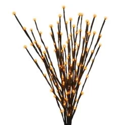 ACE Celebrations LBST100BORTWA Halloween Decor Halloween Orange 32" LED Prelit Burst