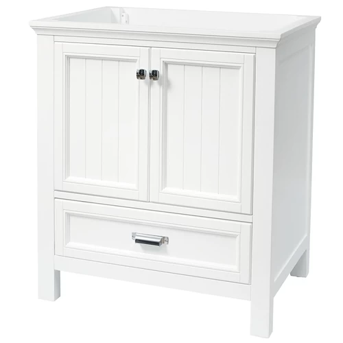 Foremost BAWV3022D VANITY WOOD WHITE 30X21IN 3 Foremost BAWV3022D VANITY WOOD WHITE 30X21IN