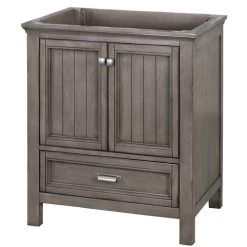 Foremost BAGV3022D Brantley Series Vanity, Wood, Distressed Gray, Free-Standing Installation, 2-Cabinet Door, 1-Drawer