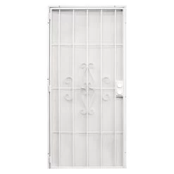 PRECISION 3818WH2868 Regal Series Door Screen, 80 In L, 32 In W, Steel, White