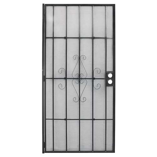 PRECISION 3818BK2868 Regal Series Door Screen, 80 In L, 32 In W, Steel, Black 3 PRECISION 3818BK2868 Regal Series Door Screen, 80 In L, 32 In W, Steel, Black
