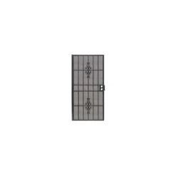 PRECISION 3853BK3068 Flagstaff Series Door Screen, 80 In L, 36 In W, Steel, Black