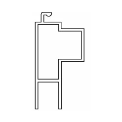 Brixwell 995F-10kd Deluxe Door Aluminum White Extruded Knock Down Patio Door 48x96