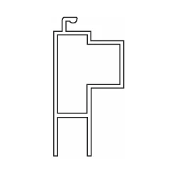 Brixwell 995F-12kd Deluxe Door Aluminum Mill Extruded Knock Down Patio Door 48x96