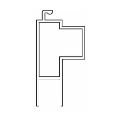 Brixwell 995F-6kd Deluxe Door Aluminum Mill Extruded Knock Down Patio Door 48x80