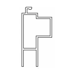 Brixwell 995F-7kd Deluxe Door Aluminum White Extruded Knock Down Patio Door 36x96