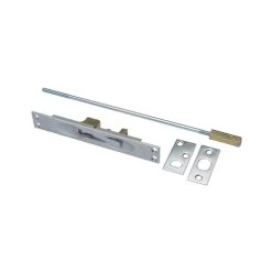 Rockwood 555 US26D 1" Lever Extension Flush Bolt For Metal Doors Satin Chrome Finish