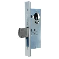 Adams Rite MS1850SN-450-628 ANSI Size MS Deadlock Flat Faceplate 1-1/2" Hook Bolt Satin Aluminum Finish