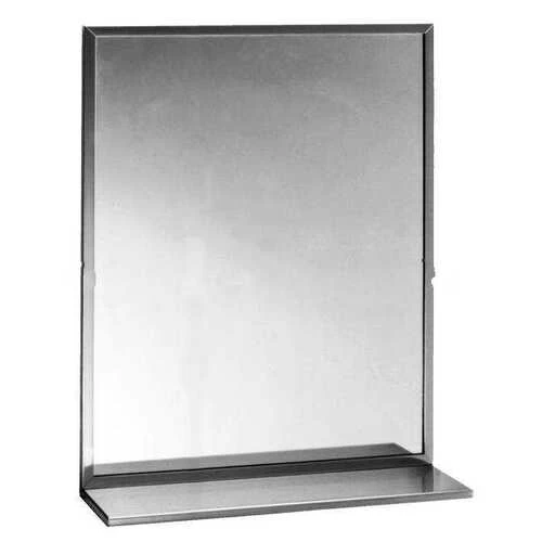 Bobrick B-166-18X30 B-166 Channel-Frame Mirror/Shelf Combination 3 Bobrick B-166-18X30 B-166 Channel-Frame Mirror/Shelf Combination