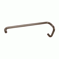 CRL BMNW6X240RB Oil Rubbed Bronze 6" Pull Handle And 24" Towel Bar BM Series Combination Without Metal Washers