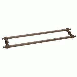 CRL C0L24X240RB Oil Rubbed Bronze Colonial Style 24" Back-to-Back Towel Bars