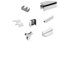 CRL C0N73BS Brushed Stainless Standard 180 Degree Contempo Kit