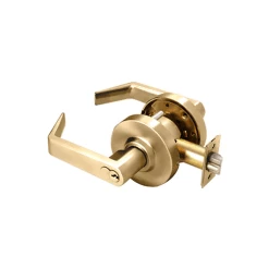CRL D57ENTPB Polished Brass Heavy-Duty Grade 2 Lever Locksets Entrance - 7-Pin SFIC
