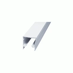 CRL H7214W White 72" Frameless Sliding Shower Door Header Extrusion For 1/4" Glass