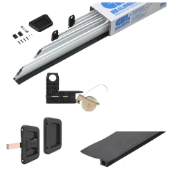 CRL KDEX2060W White 60" X 81" Heavy-Duty Extruded K.D. Sliding Screen Door Kit - 2" Frame