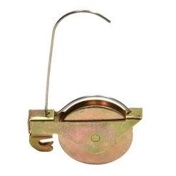 CRL KDEX28R 1-3/8" Steel Ball Bearing Center Groove Sliding Screen Door Spring Tension Roller