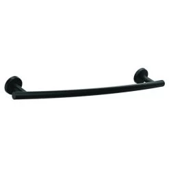 Amerock BH26543MB 18" (457 Mm) Arrondi Towel Bar Matte Black Finish