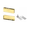 CRL PHA2BR Polished Brass North American Patch Door Kit For Use With Overhead Door Closer - Without Lock -Hardware store PHA2BR 116298