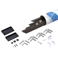 CRL PS13448X96BRZ Bronze 49" X 97" K.D. Screen Door Kit- Steel Rollers