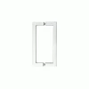 CRL SQ18X18PS Polished Stainless 18" Glass Mounted Square Tube Style Back-to-Back Pull Handle -Hardware store SQ24X24PS 44402 1