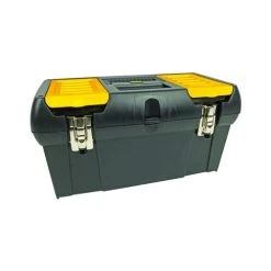 Stanley 019151M 2000 Tool Box - 19.2" Overall Length - 10.2" Width - 9.8" Height - Lockable - Tray Included